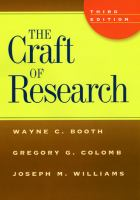 The_craft_of_research