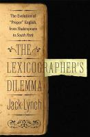 The_lexicographer_s_dilemma