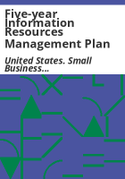Five-year_information_resources_management_plan